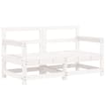 Miniatyrbilde 3 av 8: vidaXL Hagesofagruppe 7 deler hvit heltre furu