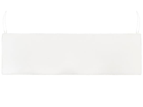 Sittdyna för utomhusbruk Vit polyester Vattenavvisande Bänkdyna 169 x 50 cm Trädgård