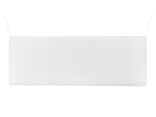 Sittdyna för utomhusbruk Vit polyester Vattenavvisande Bänkdyna 152 x 54 cm Trädgård