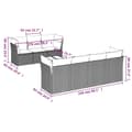 Miniatyrbillede 3 af 3: vidaXL sofasæt til haven 8 dele med hynder polyrattan beige
