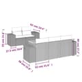 Miniatyrbillede 2 af 3: vidaXL sofasæt til haven 6 dele med hynder polyrattan beige