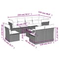 Miniatyrbillede 2 af 3: vidaXL sofasæt til haven 9 dele med hynder polyrattan sort