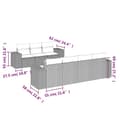 Miniatyrbillede 2 af 3: vidaXL sofasæt til haven 8 dele med hynder polyrattan beige