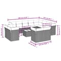 Miniatyrbillede 2 af 3: vidaXL sofasæt til haven 13 dele med hynder polyrattan beige