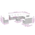 Miniatyrbillede 3 af 3: vidaXL sofasæt til haven 11 dele med hynder polyrattan beige
