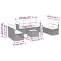 Miniatyrbillede 2 af 3: vidaXL sofasæt til haven 8 dele med hynder polyrattan beige