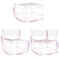 Miniatyrbilde 9 av 9: vidaXL Hagesofagruppe 5 deler voksbrun heltre furu