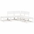 Miniatyrbilde 2 av 9: vidaXL Hagesofagruppe 5 deler hvit heltre furu