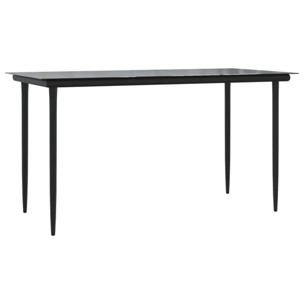 vidaXL spisebordssæt til haven 5 dele med hynder polyrattan beige