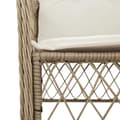 Miniatyrbillede 4 af 8: vidaXL spisebordssæt til haven 5 dele med hynder polyrattan beige