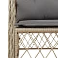 Miniatyrbillede 4 af 8: vidaXL spisebordssæt til haven 7 dele med hynder polyrattan beige
