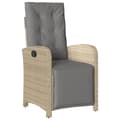 Miniatyrbilde 2 av 10: vidaXL Hagespisegruppe med puter 5 deler polyrotting beige