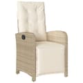 Miniatyrbilde 3 av 10: vidaXL Hagespisegruppe med puter 5 deler polyrotting beige
