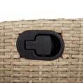 Miniatyrbilde 8 av 10: vidaXL Hagespisegruppe med puter 5 deler polyrotting beige