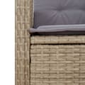 Miniatyrbillede 9 af 11: vidaXL spisebordssæt til haven 7 dele med hynder polyrattan beige
