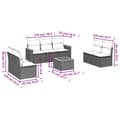 Miniatyrbillede 2 af 3: vidaXL sofasæt til haven 8 dele med hynder polyrattan grå