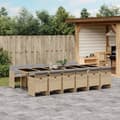 Miniatyrbillede 2 af 7: vidaXL spisebordssæt til haven 13 dele med hynder polyrattan beige
