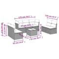 Miniatyrbillede 2 af 3: vidaXL sofasæt til haven 8 dele med hynder polyrattan grå