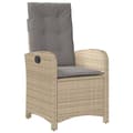 Miniatyrbillede 3 af 10: vidaXL spisebordssæt til haven 5 dele med hynder polyrattan beige