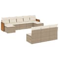 Miniatyrbillede 1 af 3: vidaXL sofasæt til haven 10 dele med hynder polyrattan beige