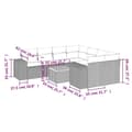 Miniatyrbillede 2 af 3: vidaXL sofasæt til haven 9 dele med hynder polyrattan sort
