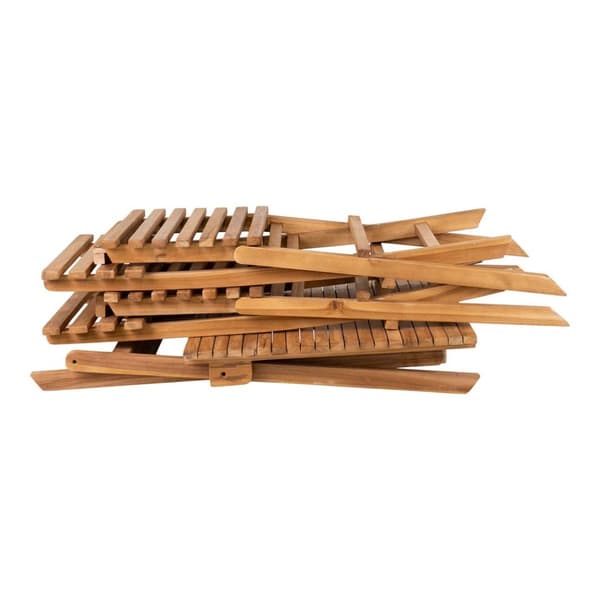 Cuenca kafésett sett med bord og 2 stoler teak.