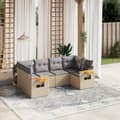 Miniatyrbillede 3 af 3: vidaXL sofasæt til haven 6 dele med hynder polyrattan beige