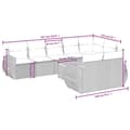 Miniatyrbillede 4 af 4: vidaXL sofasæt til haven 9 dele med hynder polyrattan beige