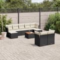 Miniatyrbillede 3 af 3: vidaXL sofasæt til haven 10 dele med hynder polyrattan sort