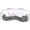 Miniatyrbillede 4 af 4: vidaXL sofasæt til haven 5 dele med hynder polyrattan beige