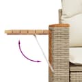Miniatyrbillede 7 af 11: vidaXL sofasæt til haven 9 dele med hynder polyrattan beige
