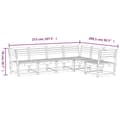 Miniatyrbilde 7 av 8: vidaXL Hagesofasett 6 deler heltre furu
