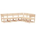 Miniatyrbilde 2 av 8: vidaXL Hagesofasett 6 deler heltre furu