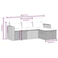 Miniatyrbillede 9 af 11: vidaXL sofasæt til haven 10 dele med hynder polyrattan beige
