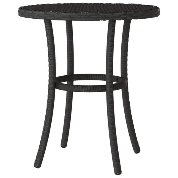 vidaXL Caféset med dynor 3 delar svart konstrotting