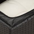 Miniatyrbillede 7 af 11: vidaXL sofasæt til haven 6 dele med hynder polyrattan sort