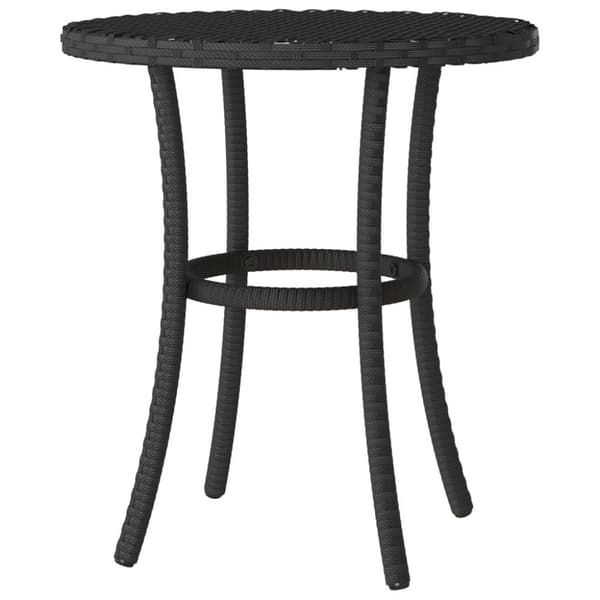 vidaXL Caféset med dynor 3 delar svart konstrotting