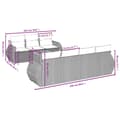 Miniatyrbillede 4 af 4: vidaXL sofasæt til haven 8 dele med hynder polyrattan sort