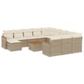 Miniatyrbillede 1 af 11: vidaXL sofasæt til haven 13 dele med hynder polyrattan beige