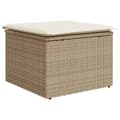 Miniatyrbillede 5 af 11: vidaXL sofasæt til haven 11 dele med hynder polyrattan beige
