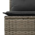 Miniatyrbillede 5 af 11: vidaXL sofasæt til haven 6 dele med hynder polyrattan grå
