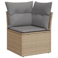 Miniatyrbillede 5 af 11: vidaXL sofasæt til haven 10 dele med hynder polyrattan beige