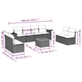 Miniatyrbillede 2 af 3: vidaXL sofasæt til haven 9 dele med hynder polyrattan sort