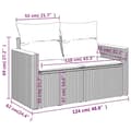 Miniatyrbillede 9 af 11: vidaXL sofasæt til haven 9 dele med hynder polyrattan beige
