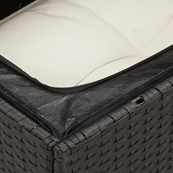 vidaXL sofasæt til haven 13 dele med hynder polyrattan sort