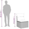 Miniatyrbillede 10 af 11: vidaXL sofasæt til haven 10 dele med hynder polyrattan sort