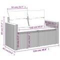 Miniatyrbillede 10 af 11: vidaXL sofasæt til haven 8 dele med hynder polyrattan beige