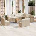 Miniatyrbillede 11 af 11: vidaXL sofasæt til haven 13 dele med hynder polyrattan beige