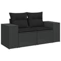 Miniatyrbillede 4 af 11: vidaXL sofasæt til haven 8 dele med hynder polyrattan sort