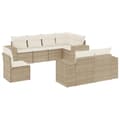 Miniatyrbillede 3 af 4: vidaXL sofasæt til haven 8 dele med hynder polyrattan beige